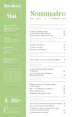 Sommaire Buralistes Mag N°1414 - Mai 2023